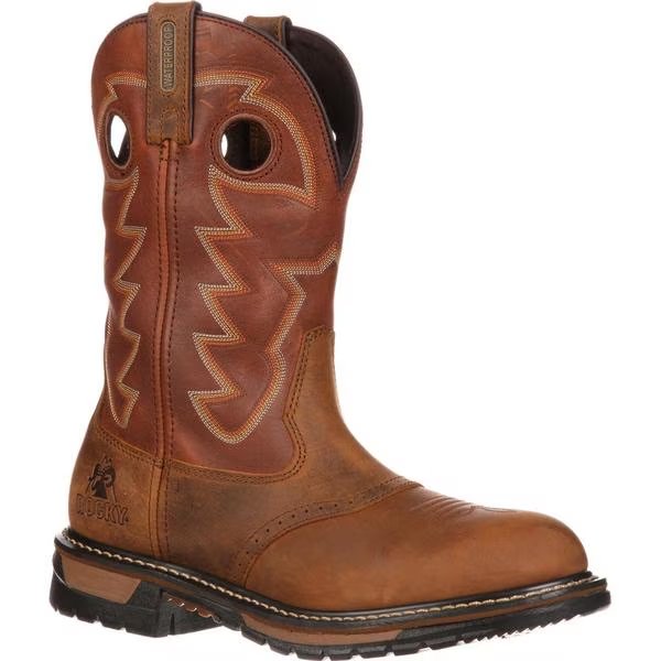 Original Ride Branson Saddle Roper Western BootI, 13WI, Rocky, Mfr#: FQ0002775